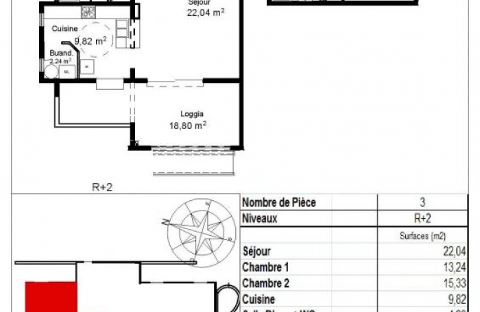 Vente Appartement 2 pi&#232;ces Ducos