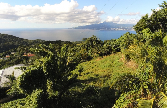 Terrain avec superbe vue mer situé dans un quartier calme - LES ANSES D'ARLET