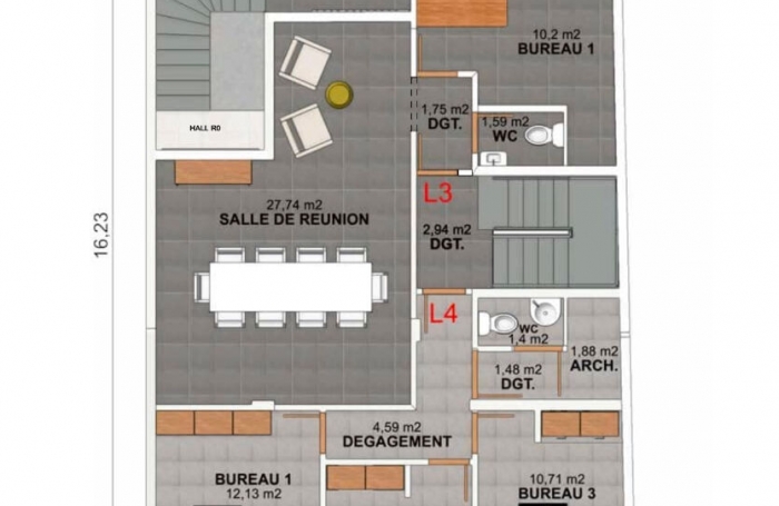 Vente Bureaux 290m² Fort de france