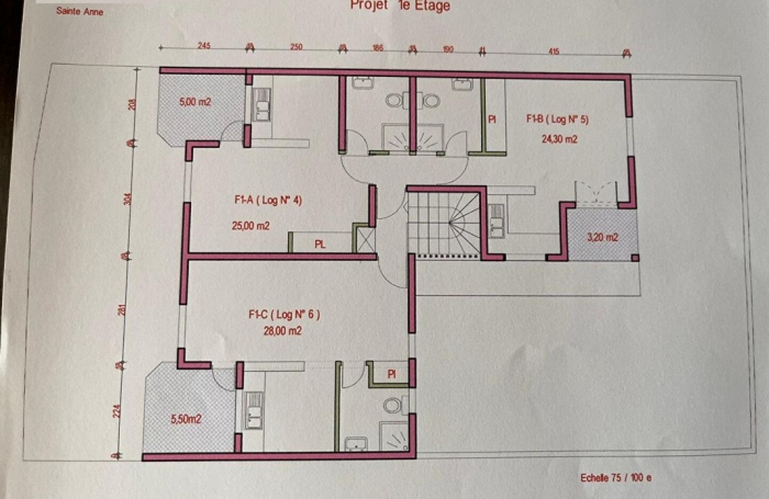 Vente Immeuble 240m&sup2; 10 pi&#232;ces Sainte Anne