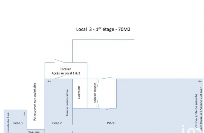 Vente Fonds de commerce 140m&sup2; Fort de france
