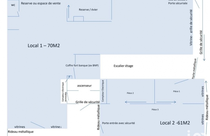 Vente Fonds de commerce 140m&sup2; Fort de france