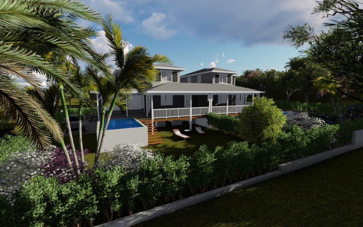 Villa T5 Neuve avec Piscine 300 m de la Plage- Anse-à-l'ane