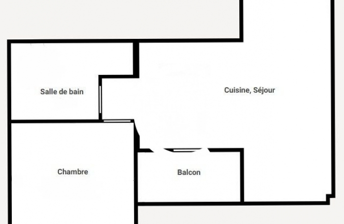 Vente Appartement 43.00m&sup2; 2 pi&#232;ces Saint-Joseph