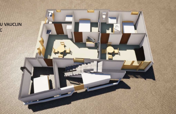 Ensemble immobiliers de trois appartements - Bourg VAUCLIN