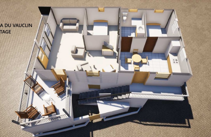 Ensemble immobiliers de trois appartements - Bourg VAUCLIN