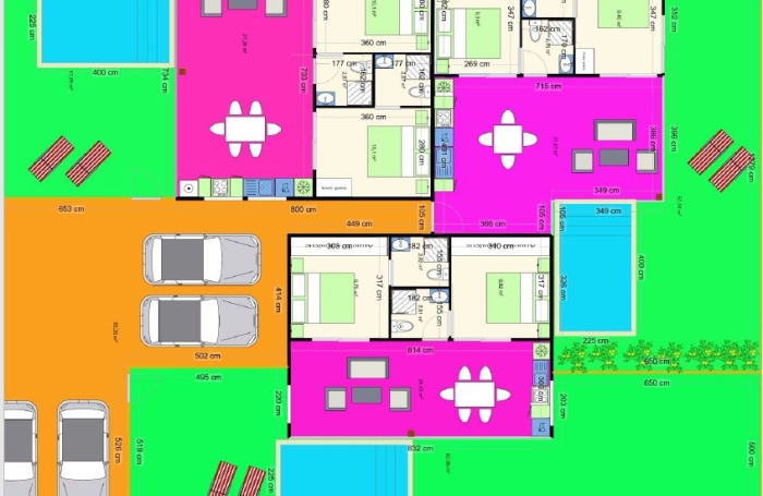 Beau terrain plat proche plages