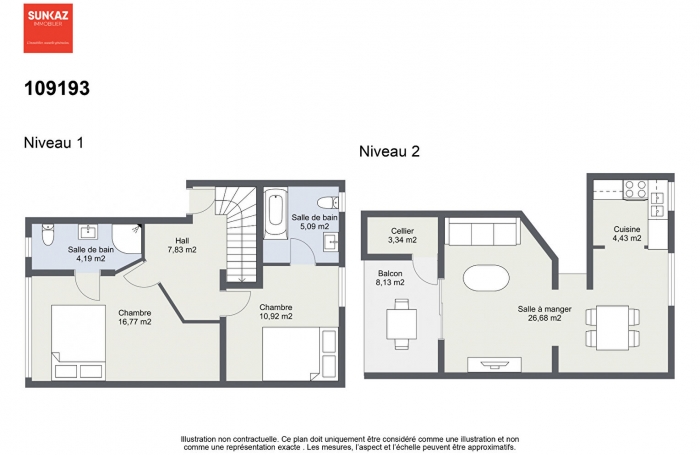 Vente Appartement 93.67m² 3 pièces Le Tampon