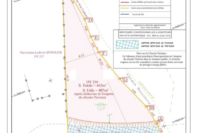 Vente Terrain 462m&sup2; Bois de Nefles St Paul