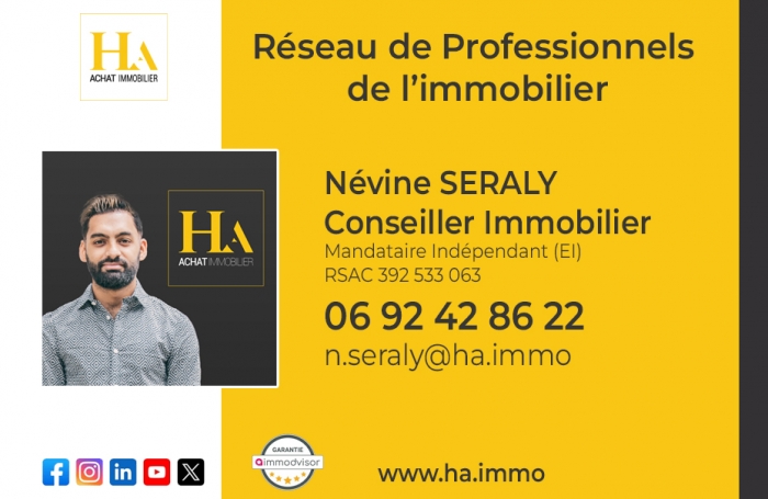 Vente Appartement 65m² 3 pièces Saint André