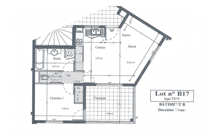 Vente Appartement 44m&sup2; 2 pi&#232;ces Bras-Panon