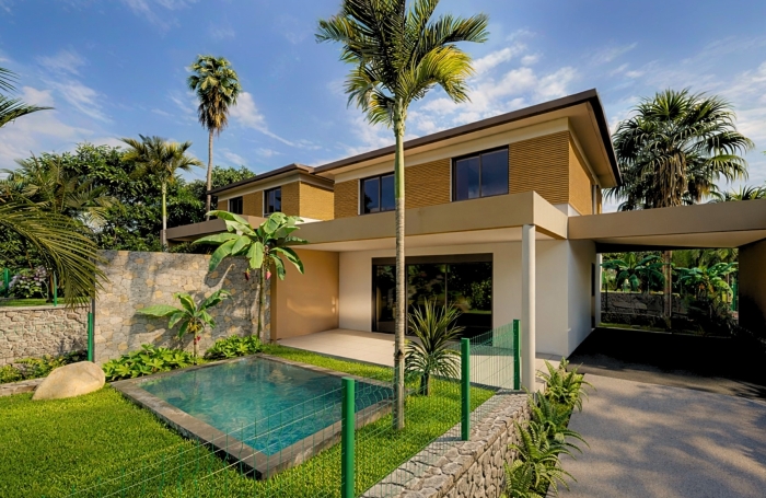 SAINT JOSEPH 97480 - ENSEMBLE DE 4 VILLAS NEUVES ET MODERNES - PISCINE  - VUE MER / MONTAGNE