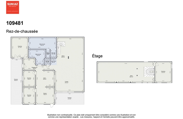 Location Maison 230m&sup2; 8 pi&egrave;ces Saint-Pierre