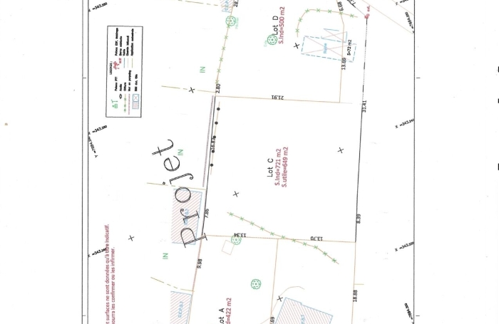 Vente Terrain 721m&sup2; Sainte Clotilde