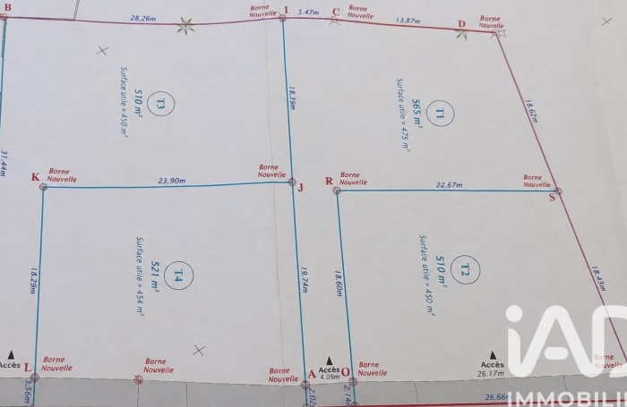 Vente Terrain 521m&sup2; Petite &icirc;le